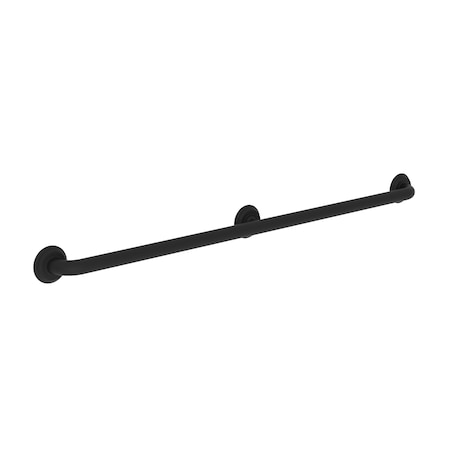 Newport Brass Three Post 42" Grab Bar in Flat Black, 45.15" L, Solid Brass, Flat Black 2400-3942-56